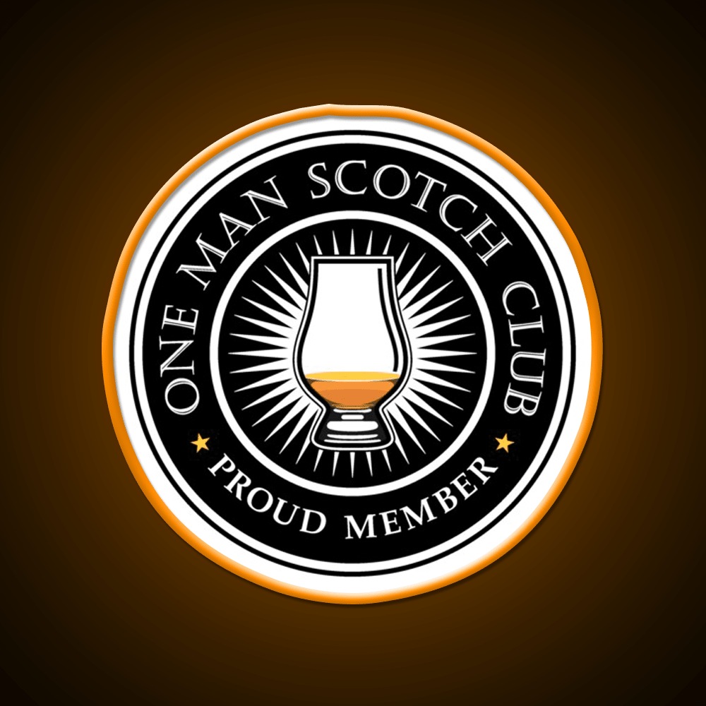 Proud Member Scotch Club Whiskey Drink Bar Led Neon Sign Rgb Color - Shineneon