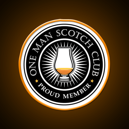 Proud Member Scotch Club Whiskey Drink Bar Led Neon Sign Rgb Color - Shineneon
