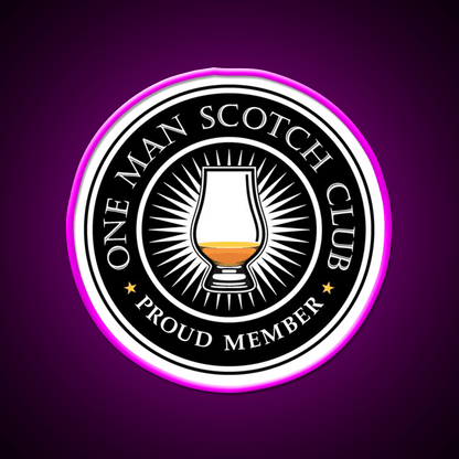 Proud Member Scotch Club Whiskey Drink Bar Led Neon Sign Rgb Color - Shineneon