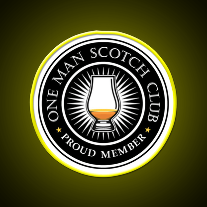 Proud Member Scotch Club Whiskey Drink Bar Led Neon Sign Rgb Color - Shineneon