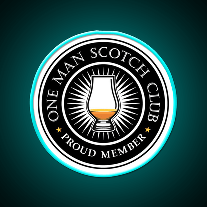 Proud Member Scotch Club Whiskey Drink Bar Led Neon Sign Rgb Color - Shineneon