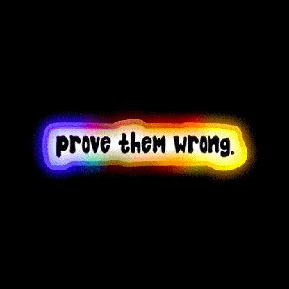 Prove Them Wrong Gym Fitness Led Neon Sign Rgb Color