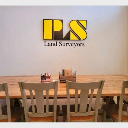 Ps Land Surveyors 3D Frontlit And Backlit Channel Letter Led Light Sign - Shineneon