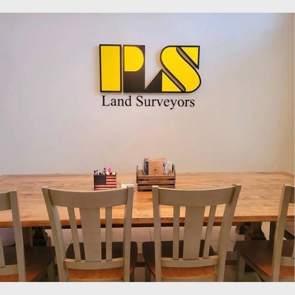Ps Land Surveyors 3D Frontlit Channel Letters Led Light Sign