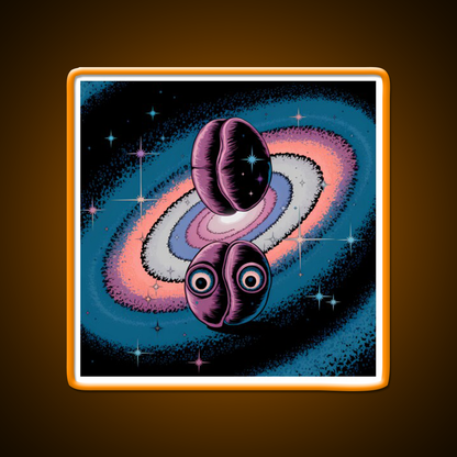 Psychedelic Coffee Explosion Of Flavor Led Neon Sign Espresso Bar Art Rgb Color