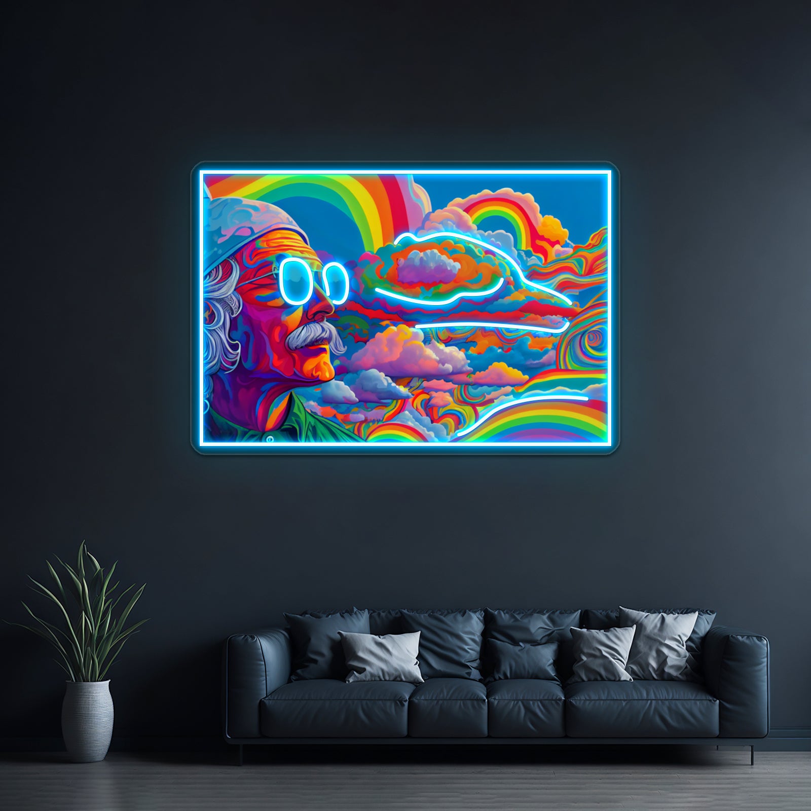 Psychedelic Dreams Lsd Rainbow Print Wall Artwork Neon Signs | Shineneon