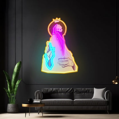 Psychedelic Head Skull Led Neon Sign Light Custom Led Signs - Shineneon