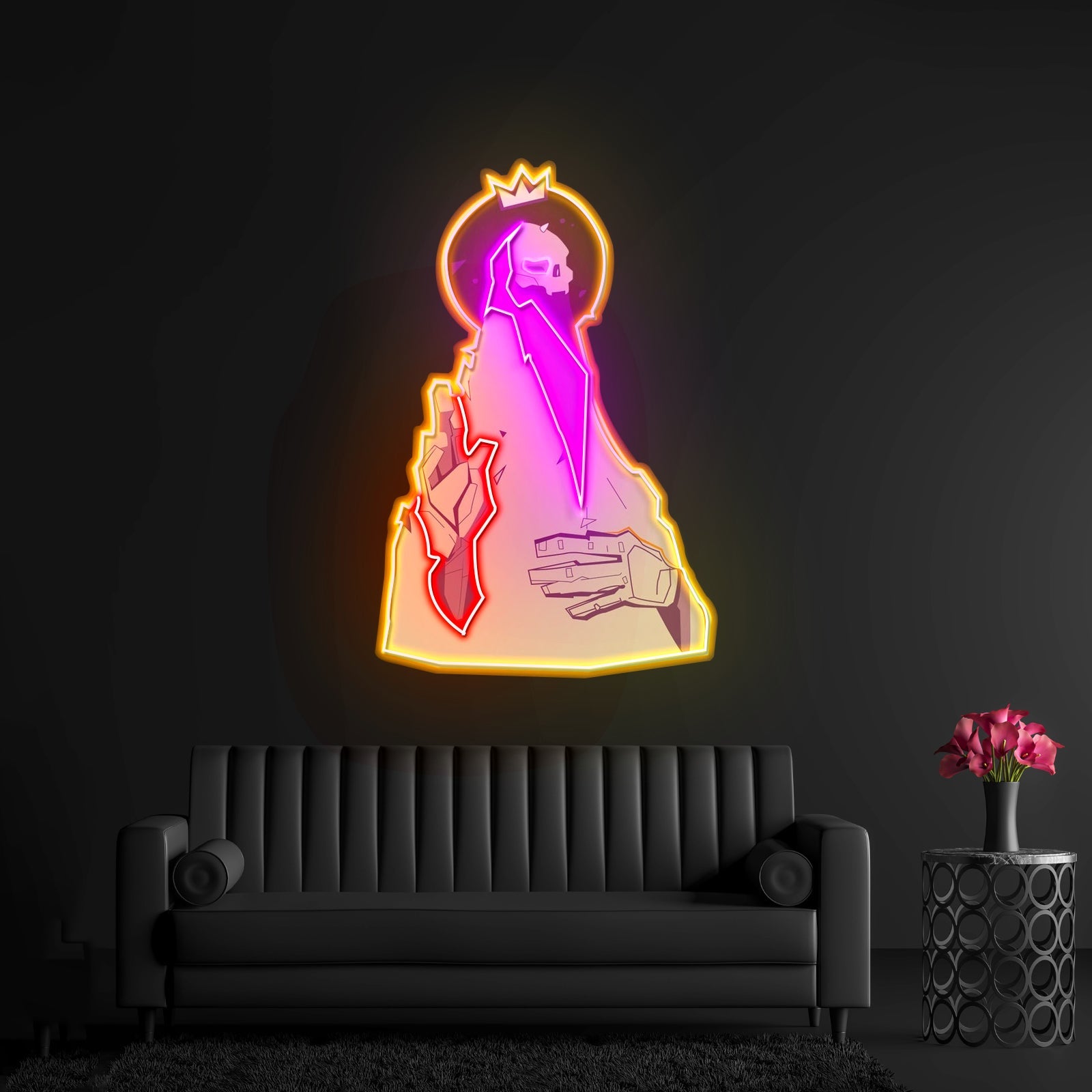 Psychedelic Head Skull Led Neon Sign Light Custom Led Signs - Shineneon