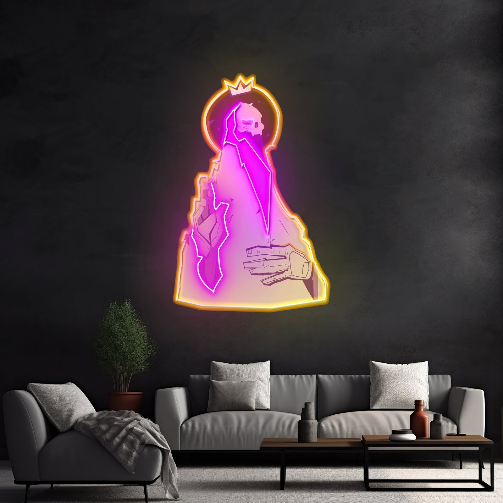 Psychedelic Head Skull Led Neon Sign Light Custom Led Signs - Shineneon