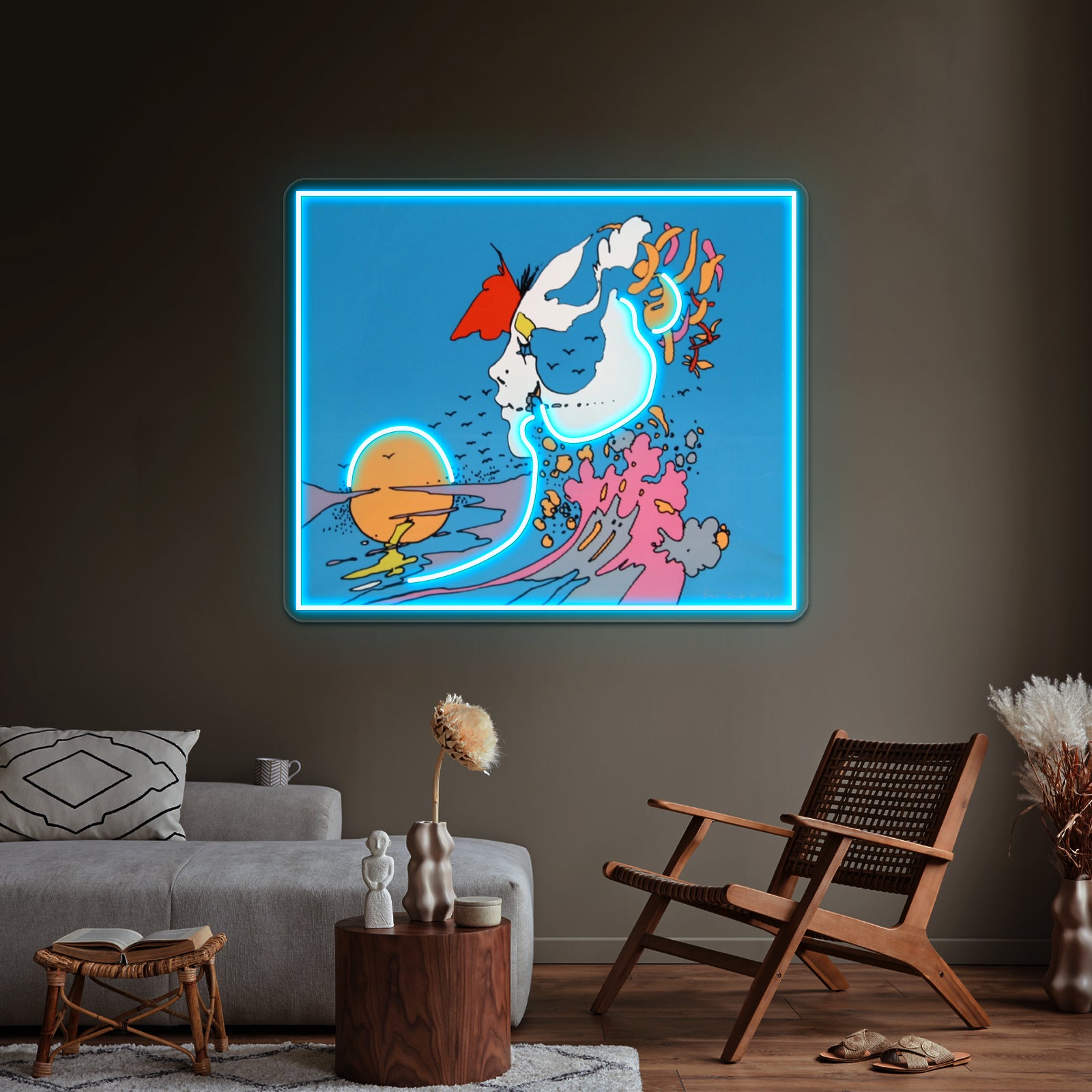Psychedelic Peter Max Tribute T Shirt Wall Artwork Neon Signs | Shineneon