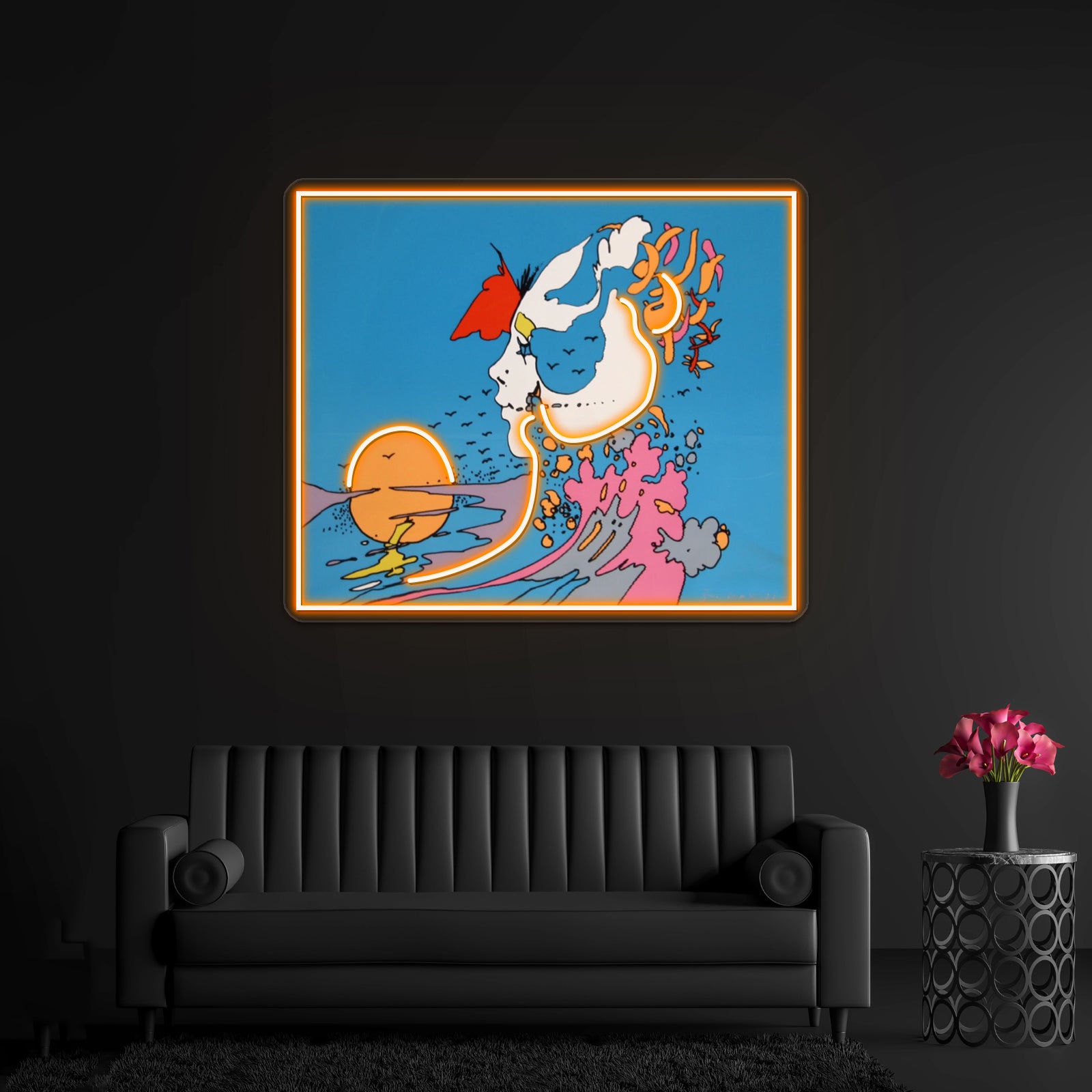 Psychedelic Peter Max Tribute T Shirt Wall Artwork Neon Signs | Shineneon