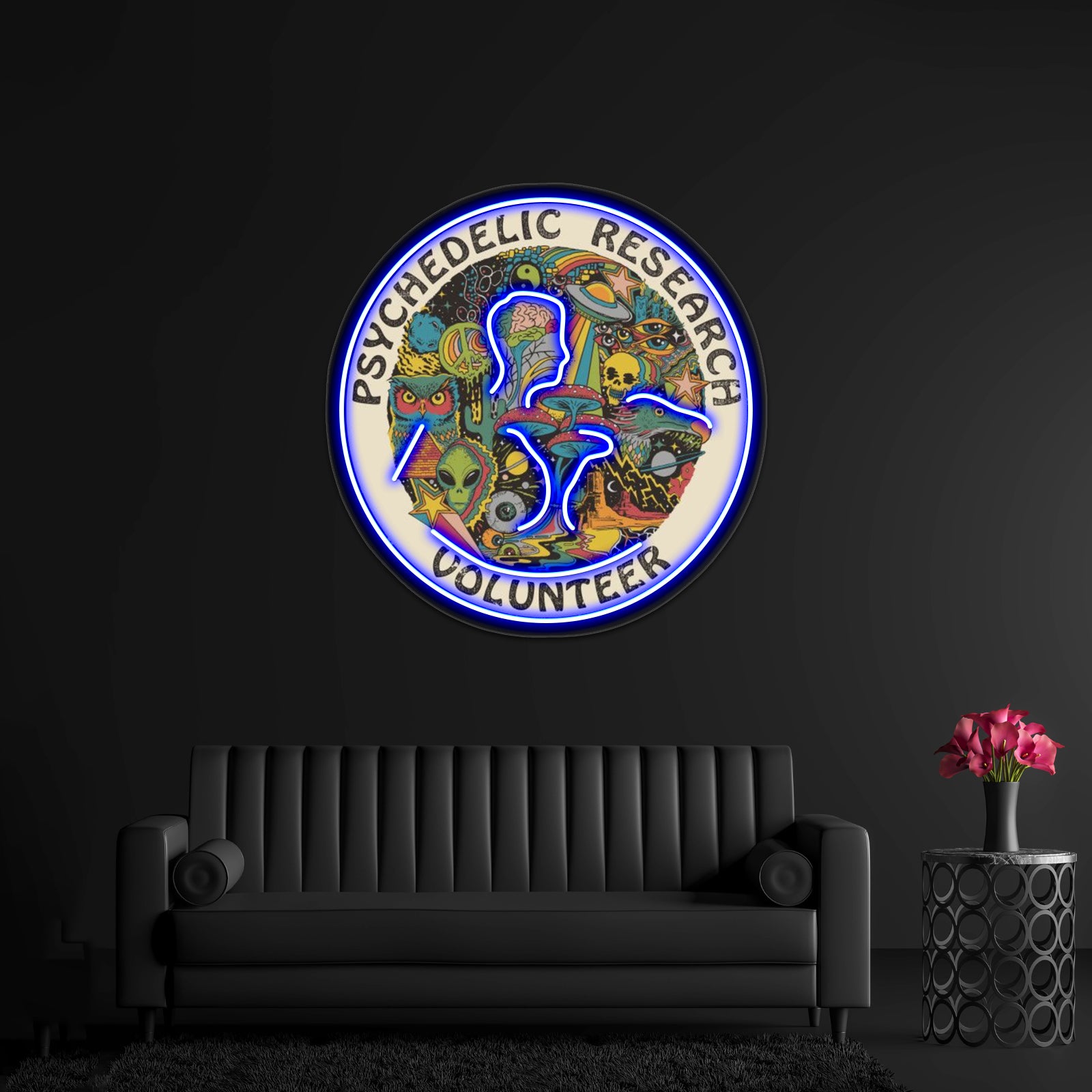 Psychedelic Research Volunteer Wall Artwork Neon Signs | Shineneon