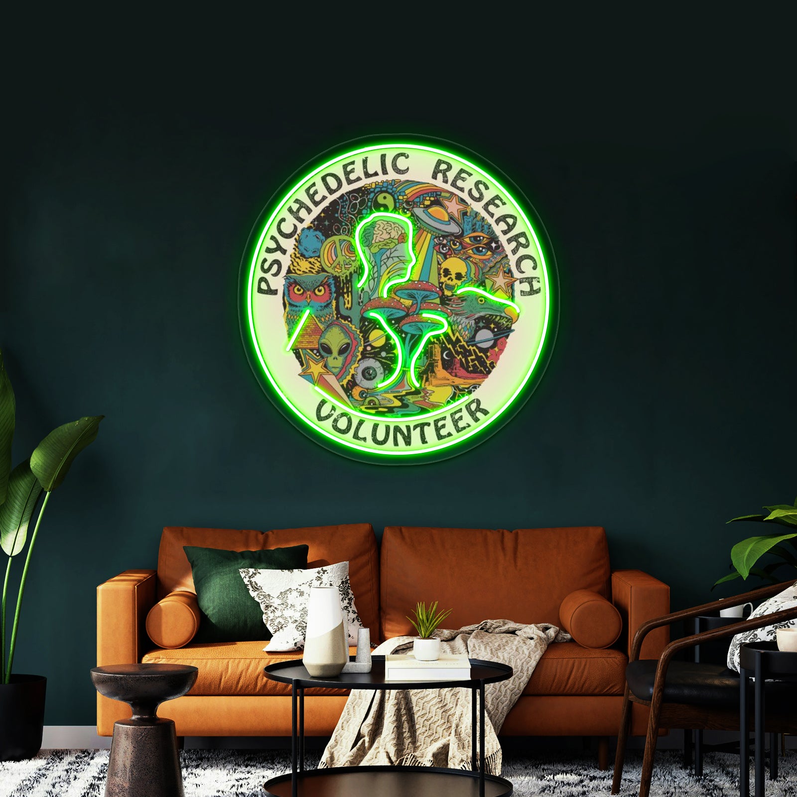 Psychedelic Research Volunteer Wall Artwork Neon Signs | Shineneon