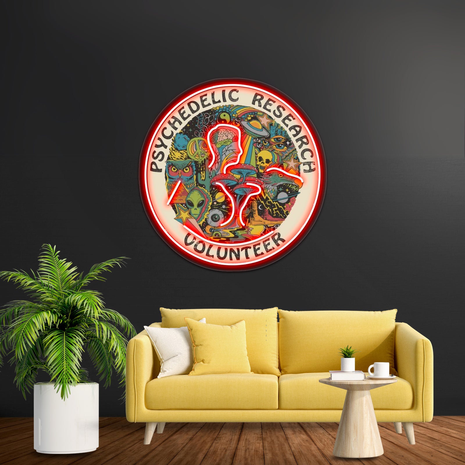 Psychedelic Research Volunteer Wall Artwork Neon Signs | Shineneon