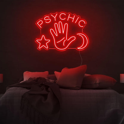 Psychic Yellow Mystic Symbols Led Neon Sign For Bedroom Decor | Shineneon