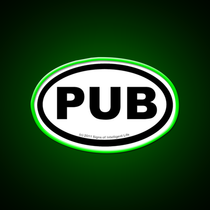 Pub Location Man Cave Bar Led Neon Sign Rgb Color
