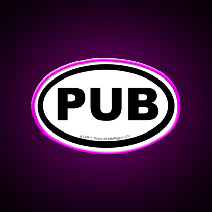 Pub Location Man Cave Bar Led Neon Sign Rgb Color