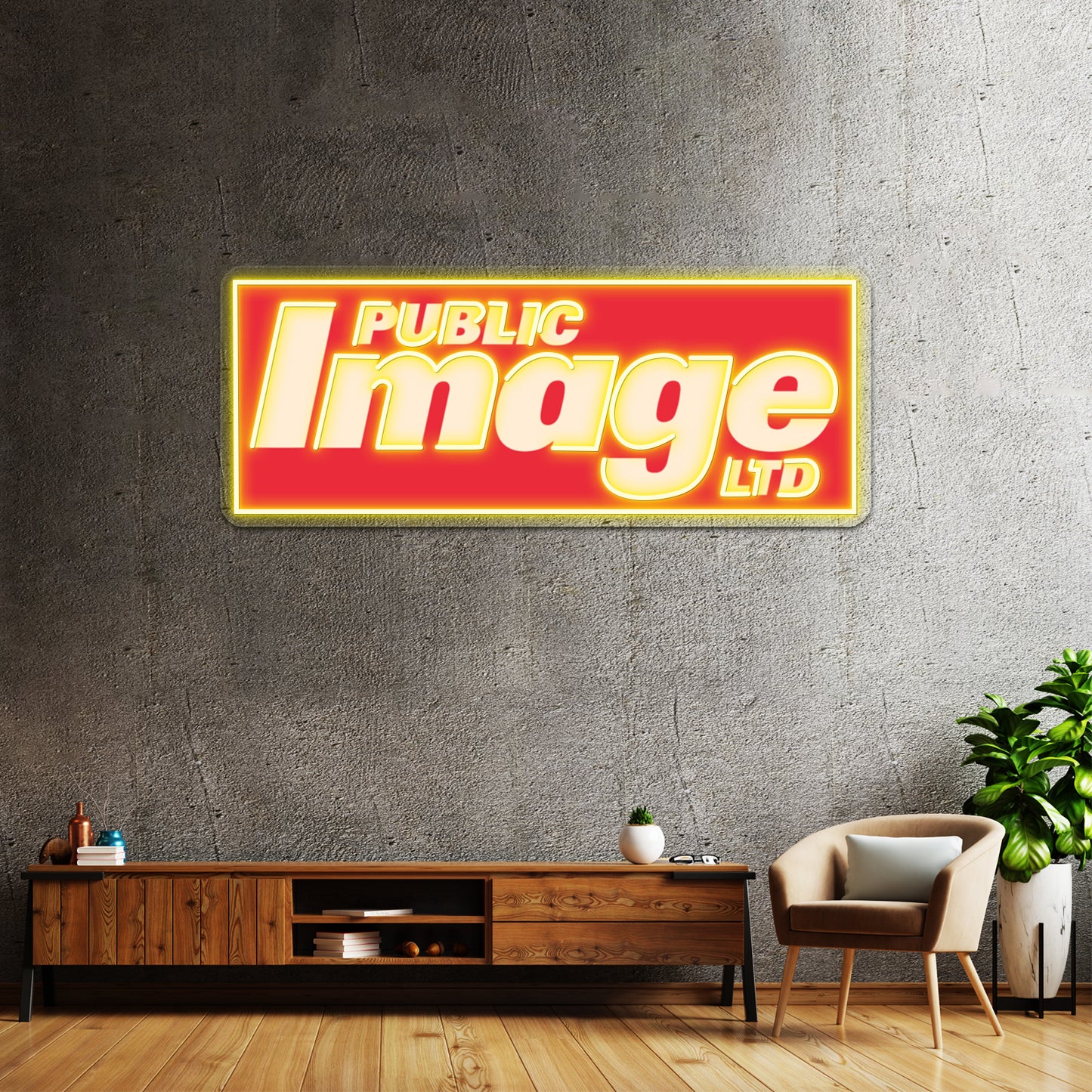 Public Image Artwork Led Signs For Room