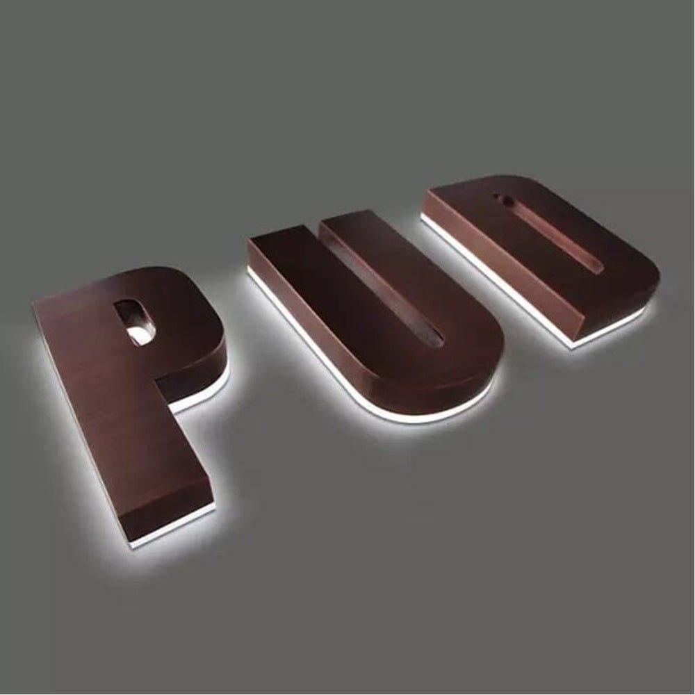 Pud 3D Backlit Channel Letters Led Light Sign - Shineneon