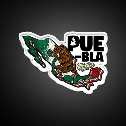 Puebla Map Of Mexico Party Drink Tequila Led Neon Sign Rgb Color - Shineneon