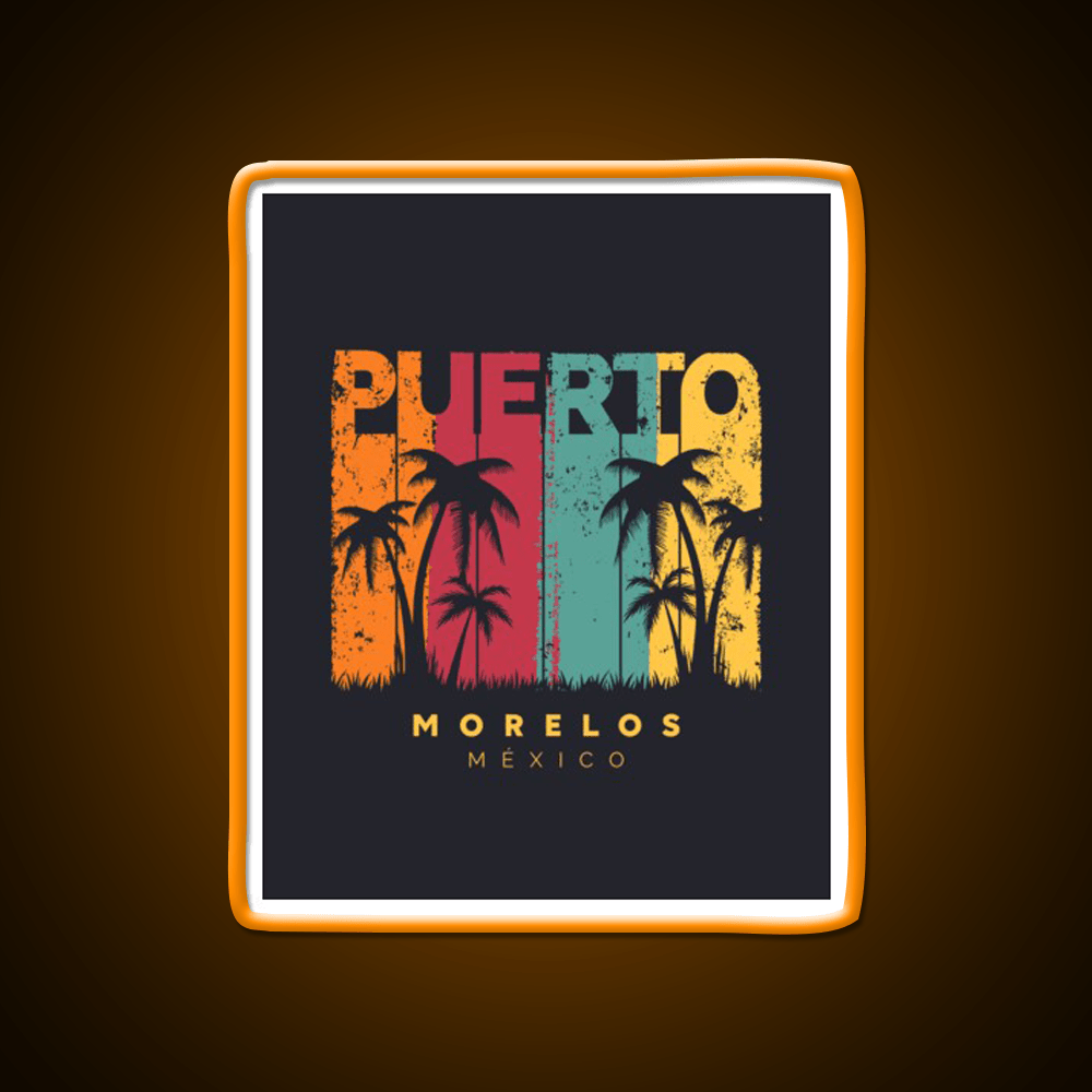 Puerto Morelos Party Drink Tequila Led Neon Sign Rgb Color - Shineneon