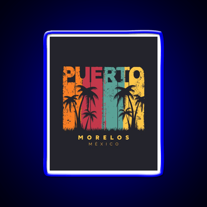 Puerto Morelos Party Drink Tequila Led Neon Sign Rgb Color - Shineneon