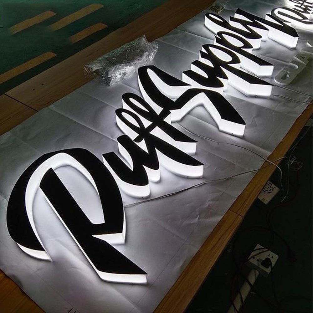 Puff Supply 3D Backlit Letters Business Metal Led Sign - Shineneon