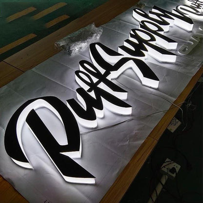 Puff Supply 3D Backlit Letters Business Metal Led Sign - Shineneon