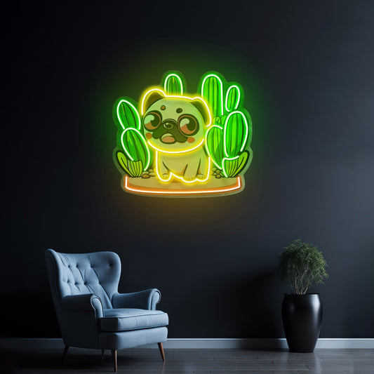 Pug Desert Led Neon Sign Light Custom Led Signs