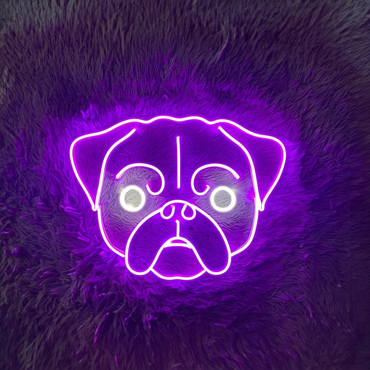 Pug Neon Sign,Animal Neon Sign Wall Decor