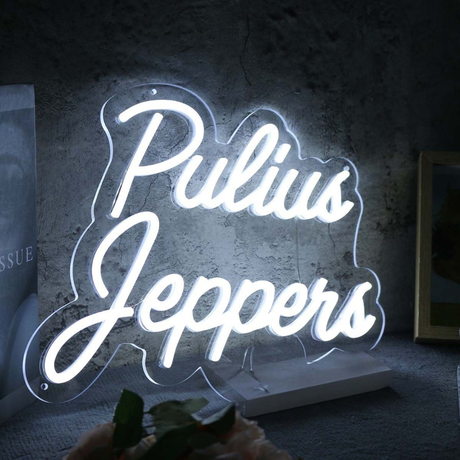 Pulius Jeppens White Led Neon Sign - Shineneon