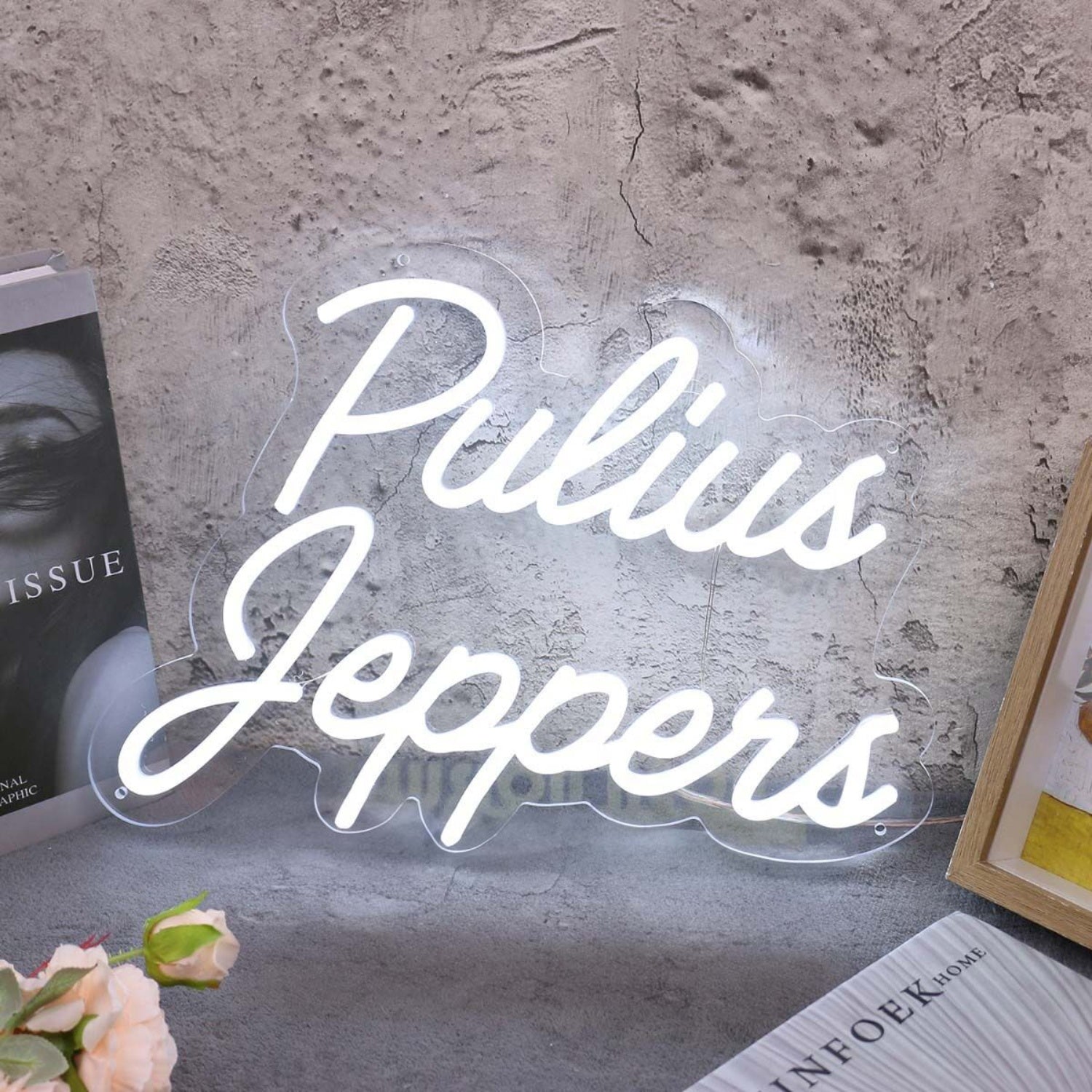 Pulius Jeppens White Led Neon Sign - Shineneon
