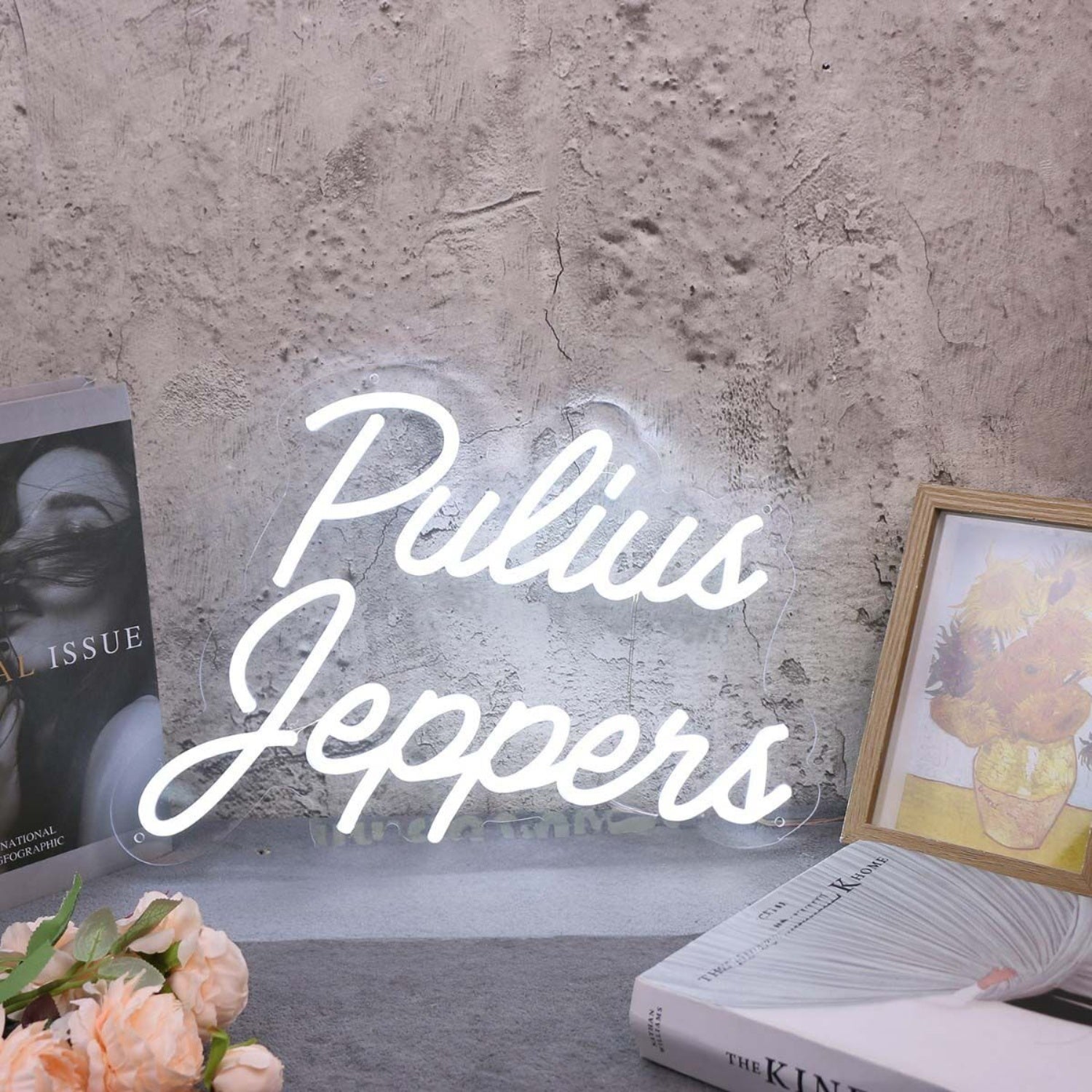 Pulius Jeppens White Led Neon Sign - Shineneon