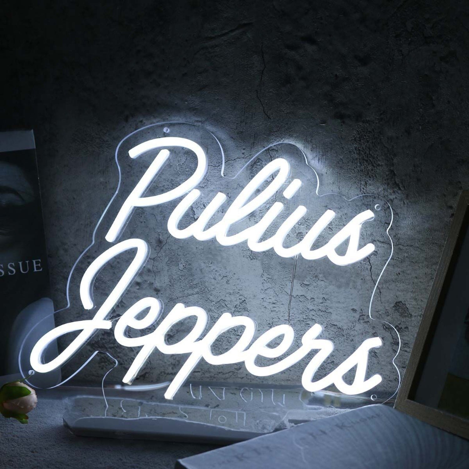 Pulius Jeppens White Led Neon Sign - Shineneon