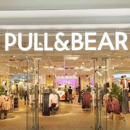 Pull And Bear 3D Frontlit Letters Metal Led Sign