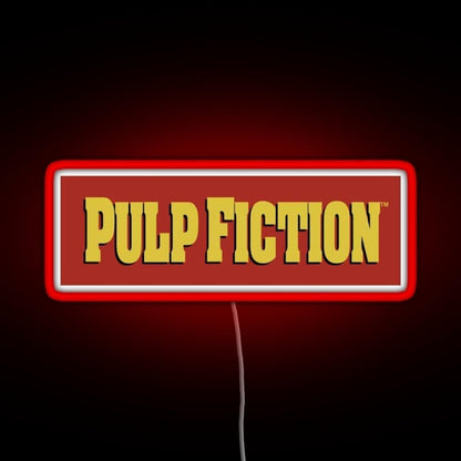 Pulp Fiction Logo Rgb Led Neon Sign Pop Wall Art - Shineneon