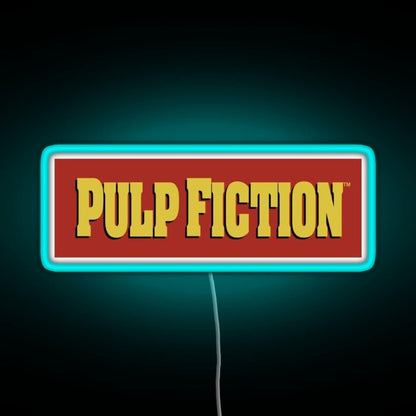 Pulp Fiction Logo Rgb Led Neon Sign Pop Wall Art - Shineneon