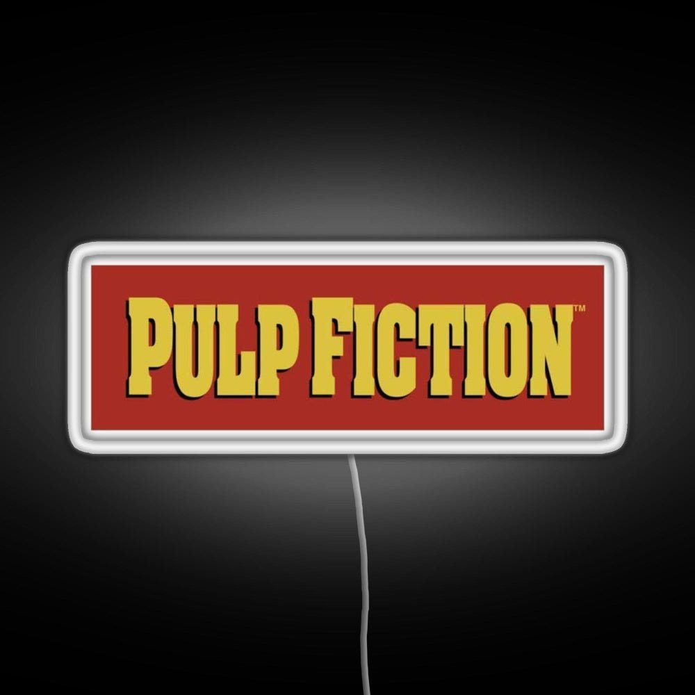 Pulp Fiction Logo Rgb Led Neon Sign Pop Wall Art - Shineneon