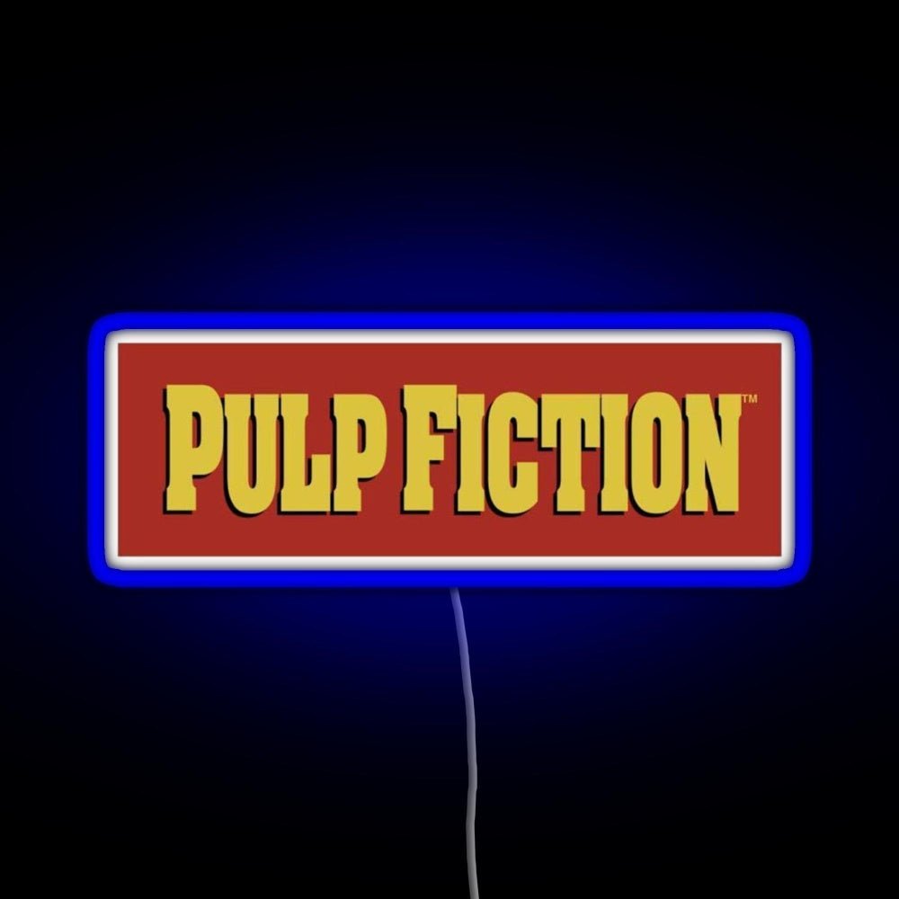Pulp Fiction Logo Rgb Led Neon Sign Pop Wall Art - Shineneon