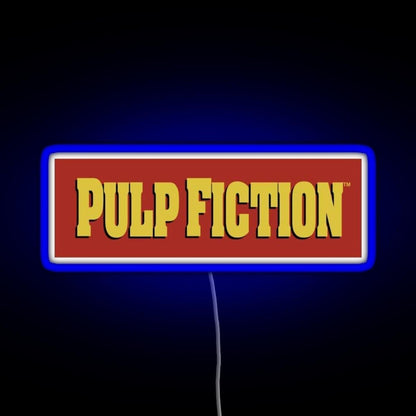 Pulp Fiction Logo Rgb Led Neon Sign Pop Wall Art - Shineneon