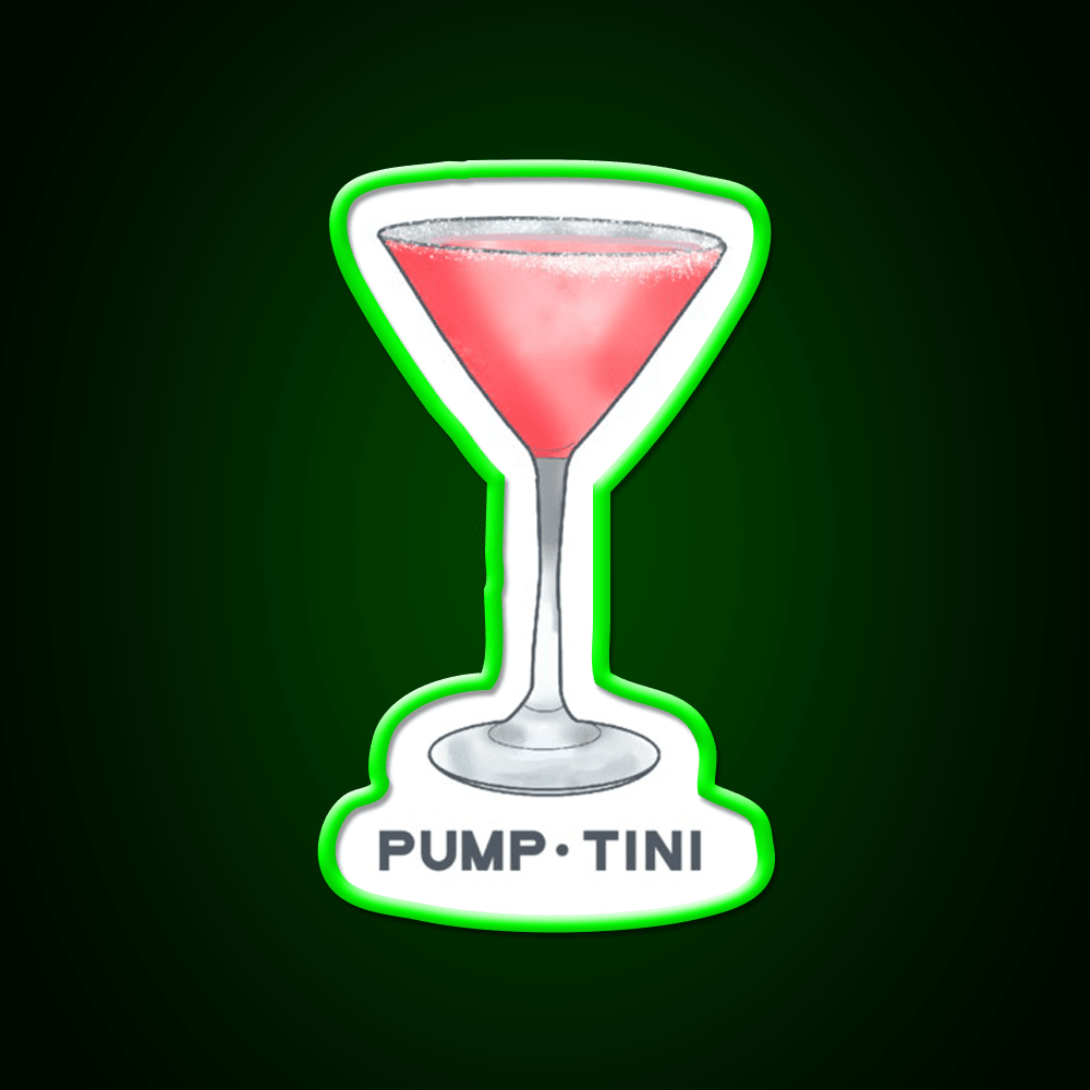 Pump Tini Cocktail Bar Decor Led Neon Sign Rgb Color - Shineneon