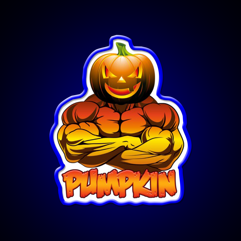 Pumpkin A Gym Fitness Led Neon Sign Rgb Color