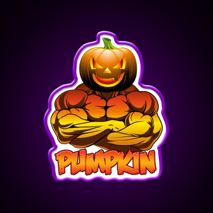 Pumpkin A Gym Fitness Led Neon Sign Rgb Color