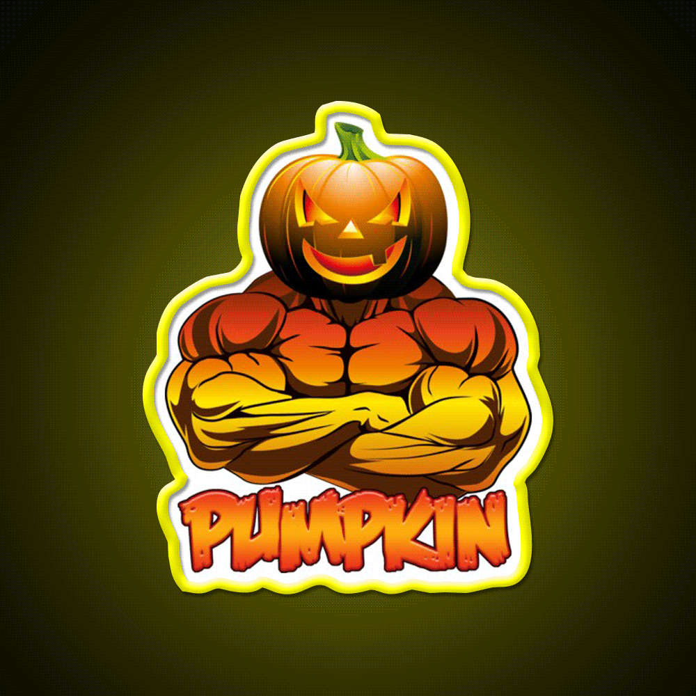 Pumpkin A Gym Fitness Led Neon Sign Rgb Color