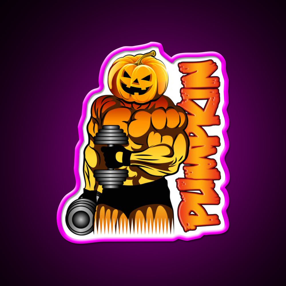 Pumpkin B Gym Fitness Led Neon Sign Rgb Color