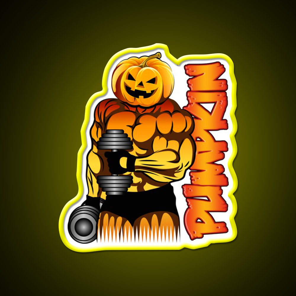 Pumpkin B Gym Fitness Led Neon Sign Rgb Color