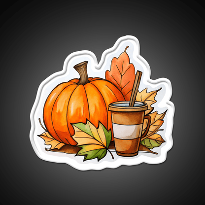 Pumpkin Latte Coffee Vibes Cafe Led Neon Sign Espresso Bar Art Rgb Color - Shineneon