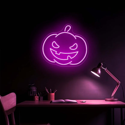 Pumpkin Neon Sign Happy Halloween Neon Sign - Shineneon