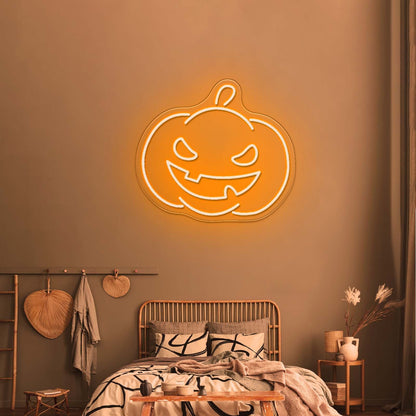Pumpkin Neon Sign Happy Halloween Neon Sign - Shineneon