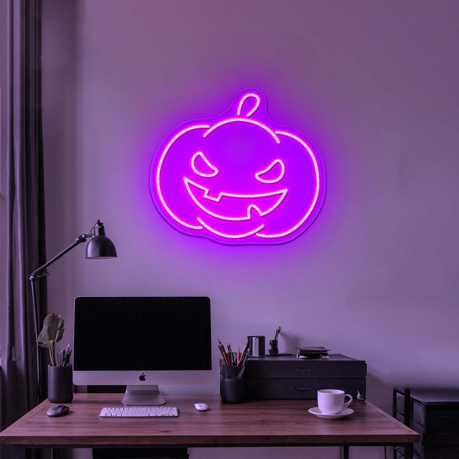 Pumpkin Neon Sign Happy Halloween Neon Sign - Shineneon